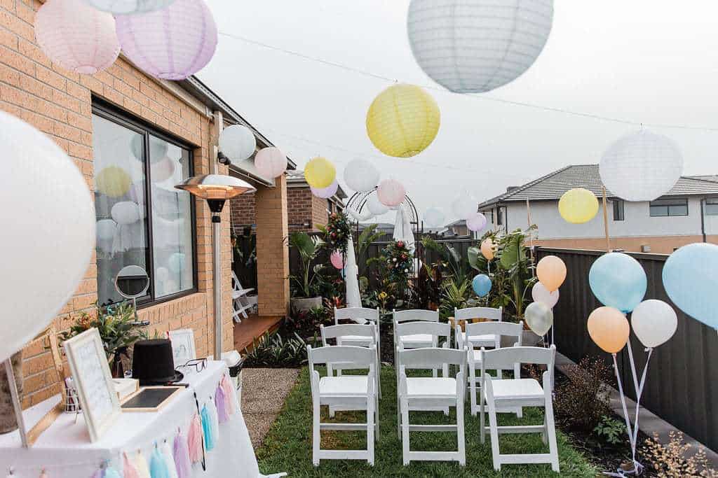 Mona Chung Backyard wedding
