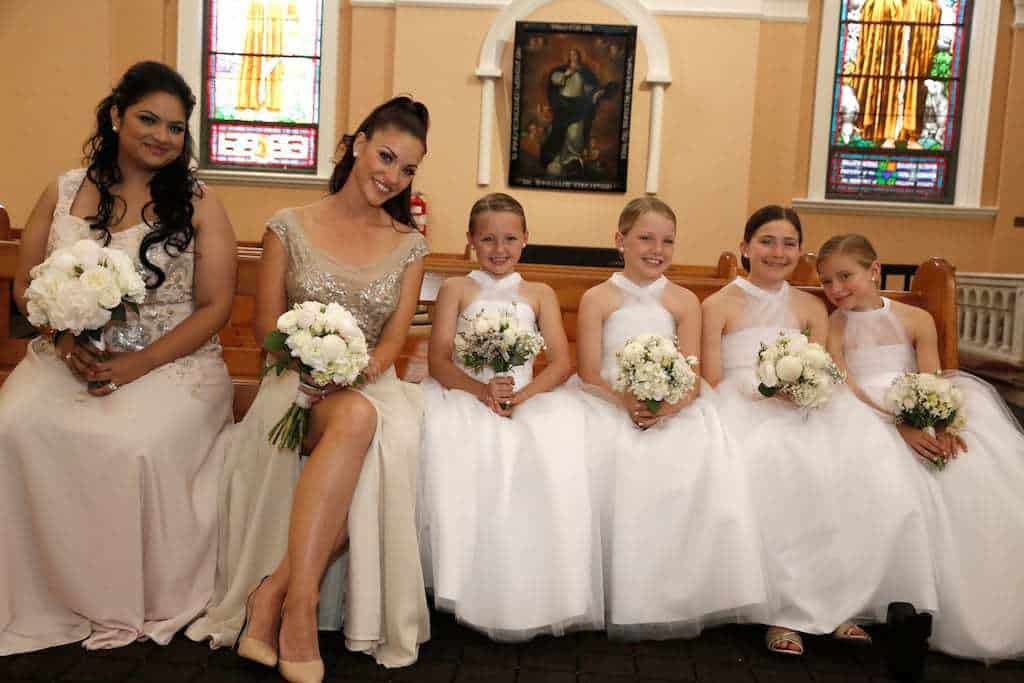 bridal party in Sydney church