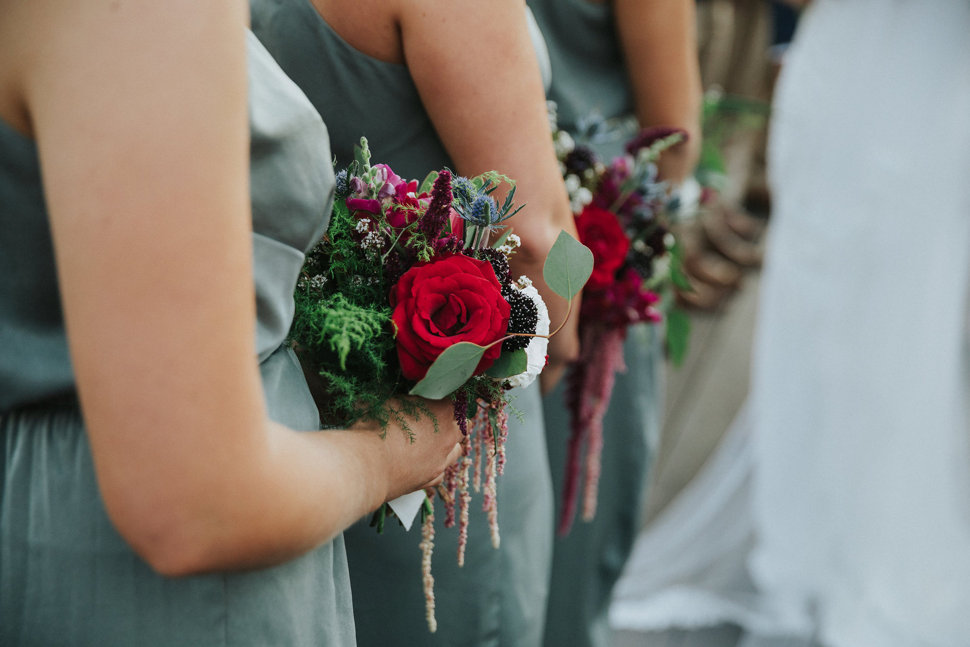 Bridesmaids wedding flowers