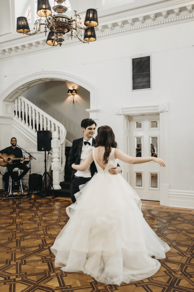 Sophia and Kyle's first dance as a married couple